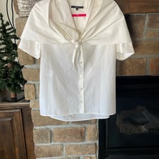 Gucci Cotton Button Down Shirt with wrap around shawl