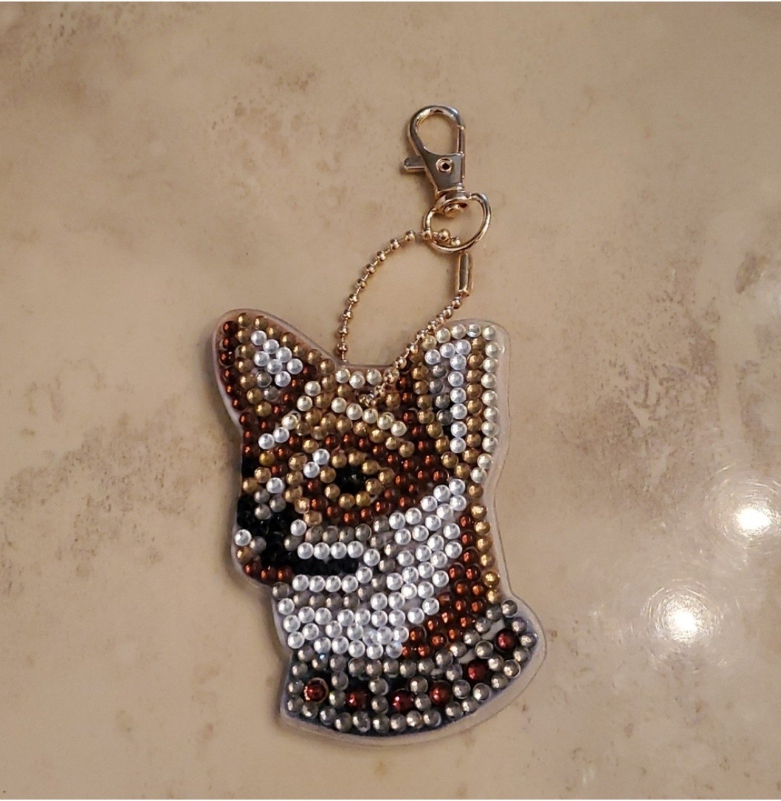 Jeweled Chihuahua Keychain nwot