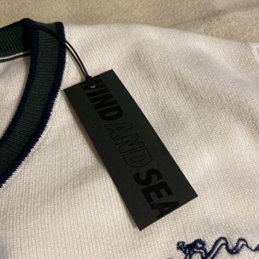 【最安値に挑戦】 J.PRESS x Crewneck Vest Knit SEA AND WIND トップス