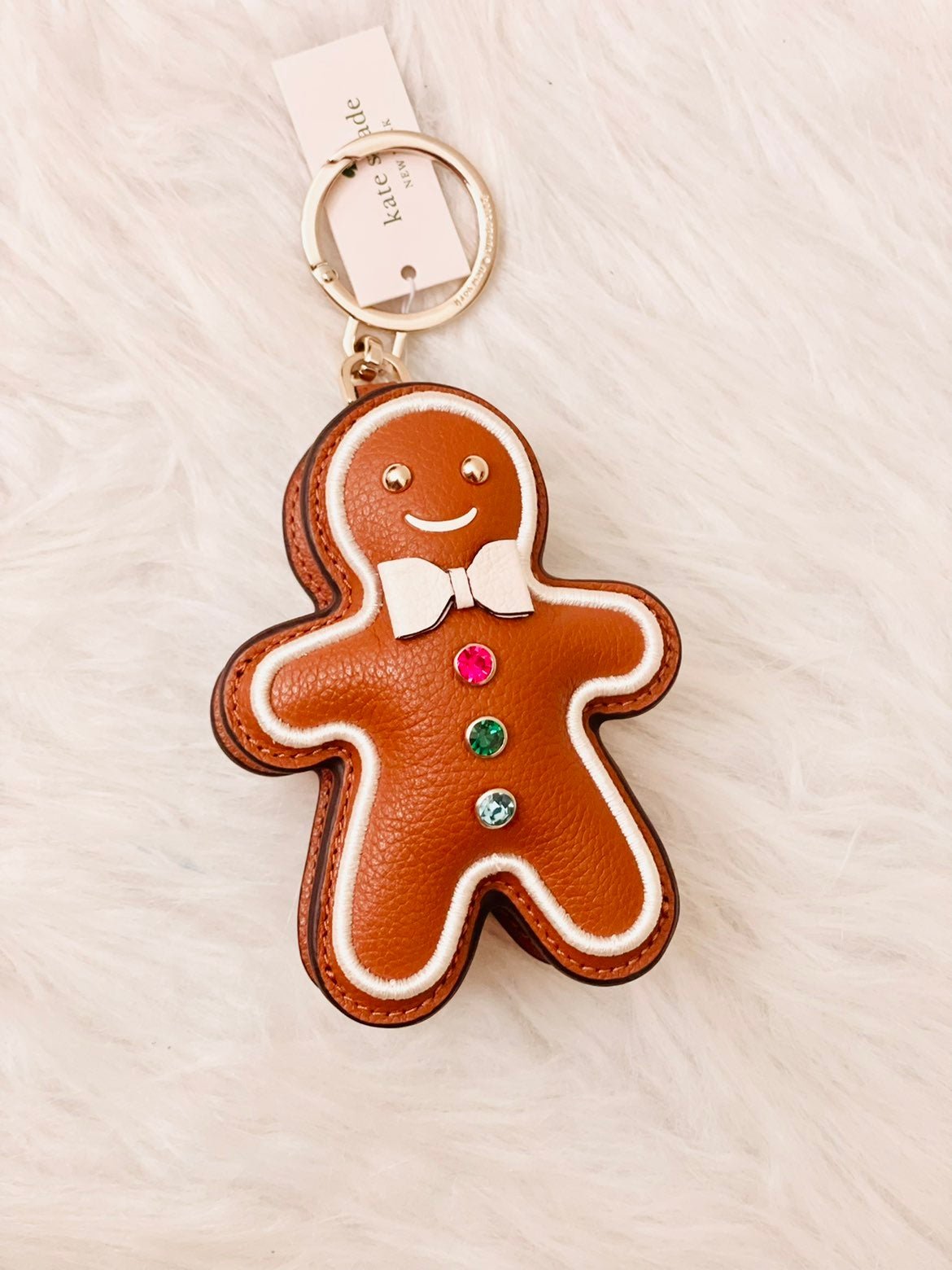 NWT Kate Spade Gingerbread Key Chain