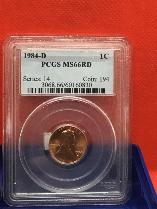 1984-D Lincoln Memorial Cent PCGS Certified MS66RD