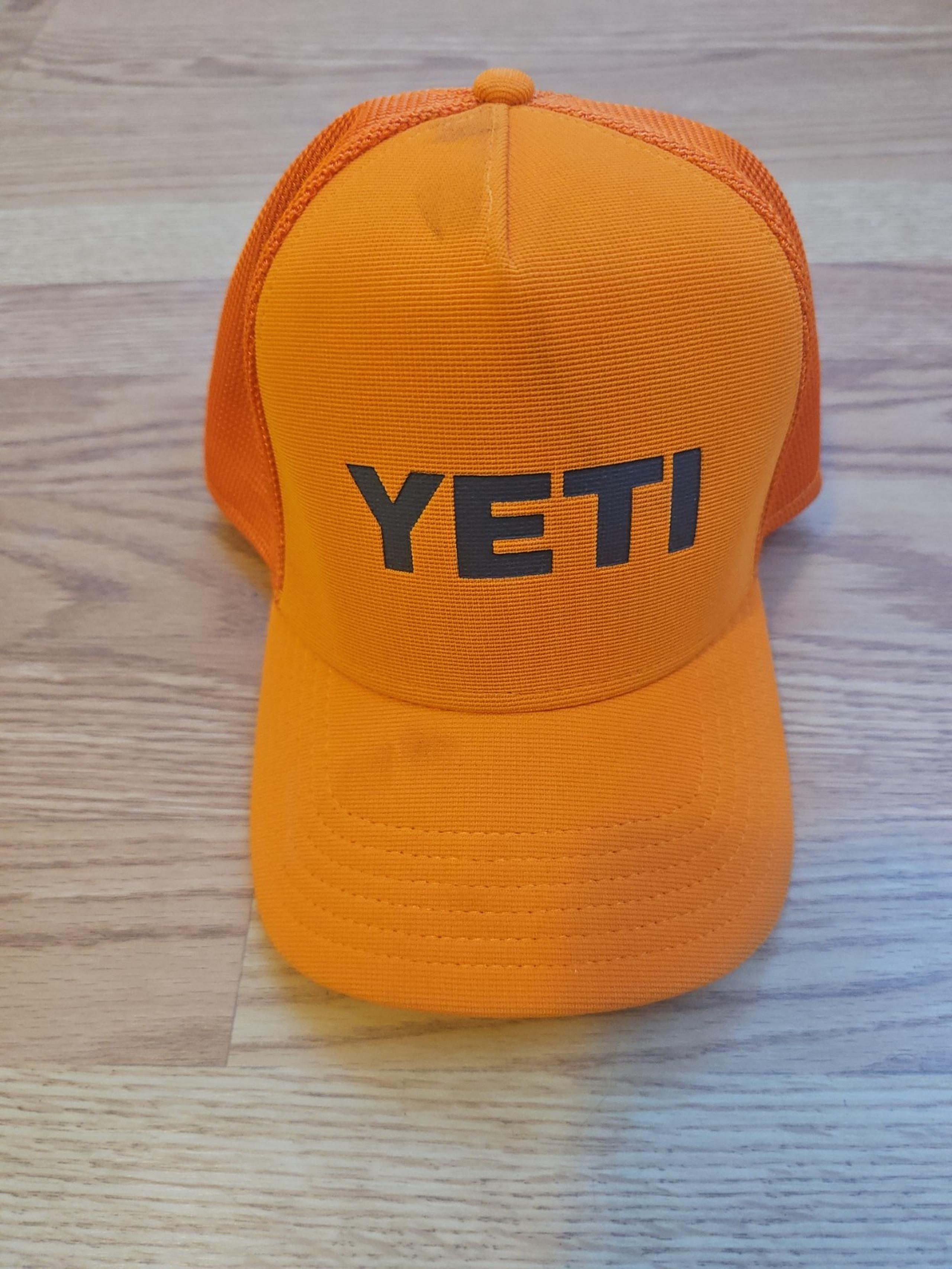 Official YETI Orange SnapBack Hunting Trucker Hat Cap Adjustable