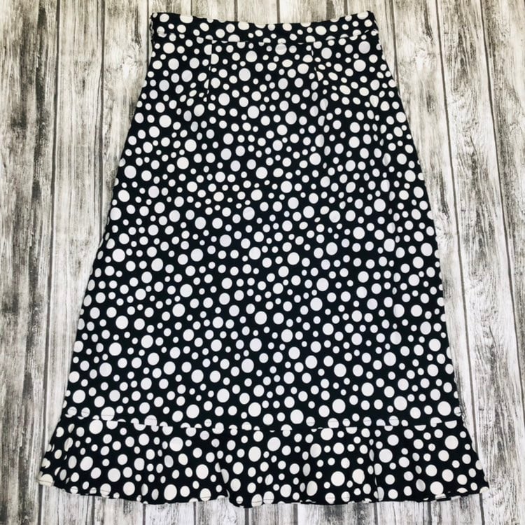 Michael Simon Womens A-Line Fluted Skirt Black Size 4 NWT