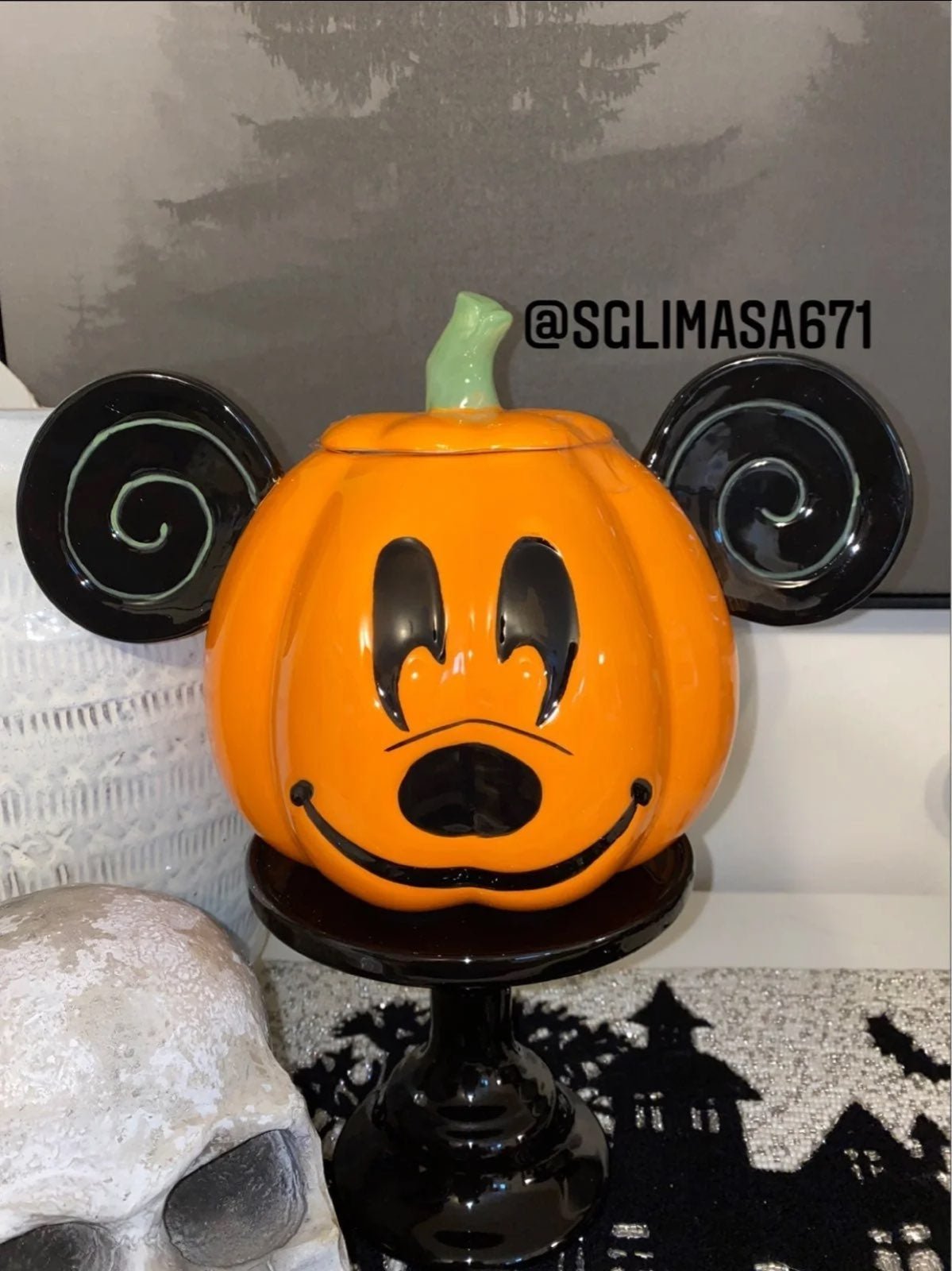 Disney Halloween Mickey Mouse Pumpkin Canister