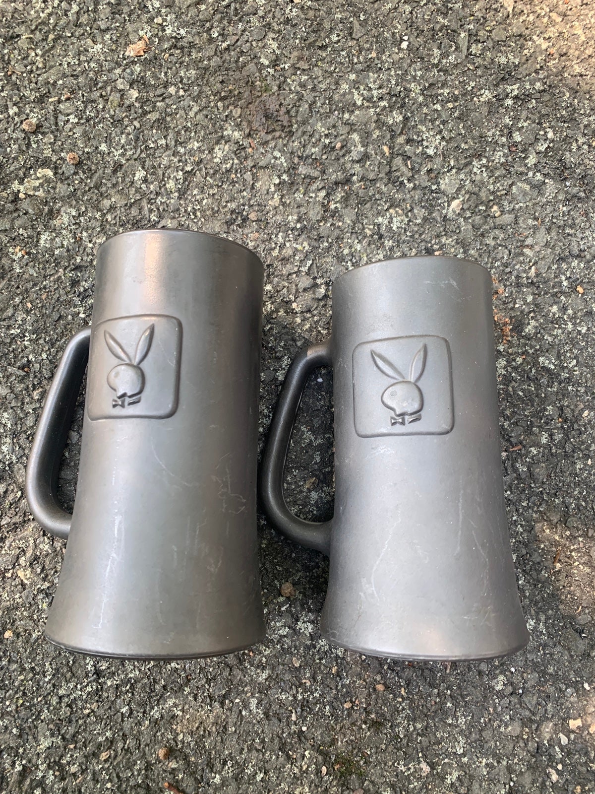 Vintage Playboy Matte Steins Set