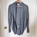 Aritzia Wilfred Diderot Gray Sweater Open Front Cocoon Cardigan XXS