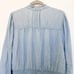Rails Shawna Denim Long Sleeve Ruffle Colar Mini Dress Light Vintage Size XL