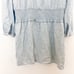 Rails Shawna Denim Long Sleeve Ruffle Colar Mini Dress Light Vintage Size XL