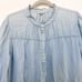 Rails Shawna Denim Long Sleeve Ruffle Colar Mini Dress Light Vintage Size XL