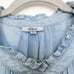 Rails Shawna Denim Long Sleeve Ruffle Colar Mini Dress Light Vintage Size XL