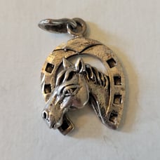 Sterling Silver Horse &Horshoe Charm/Pendant
