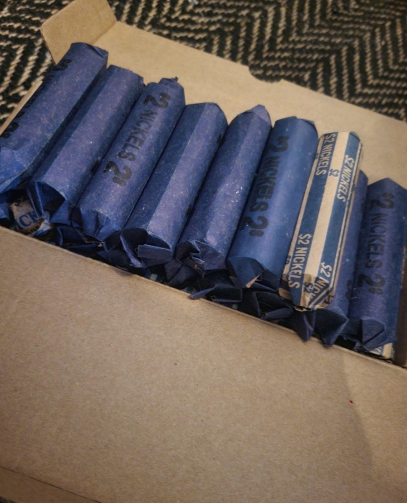 Nickel Rolls 4000 Nickels Bundle Sealed Bank rolls possible error rolls