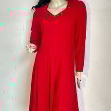 Red silk Dress Hermans med USA nwt Rhine