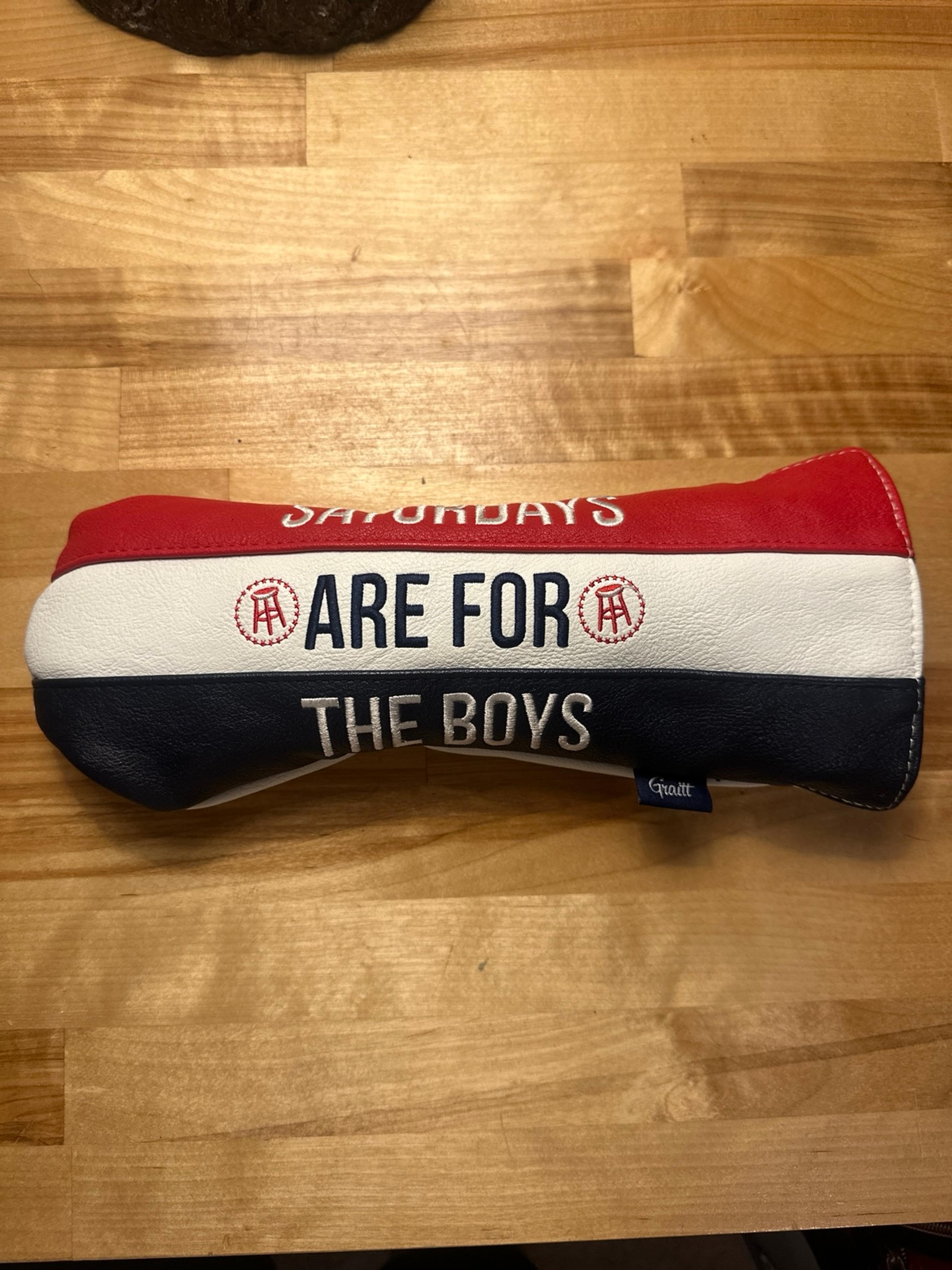 Saturdays Are For The Boys Fairway Wood Headcover Barstool Sport Golf Head Cover