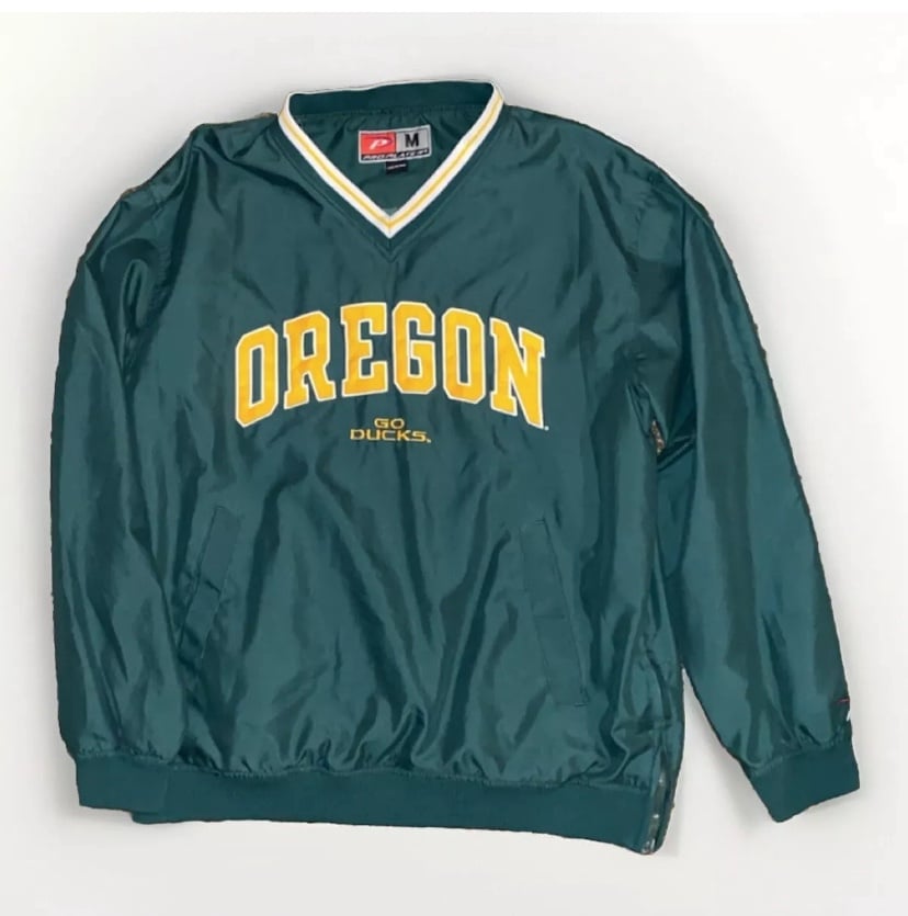 Proplayer vintage ducks varsity pull over jacket