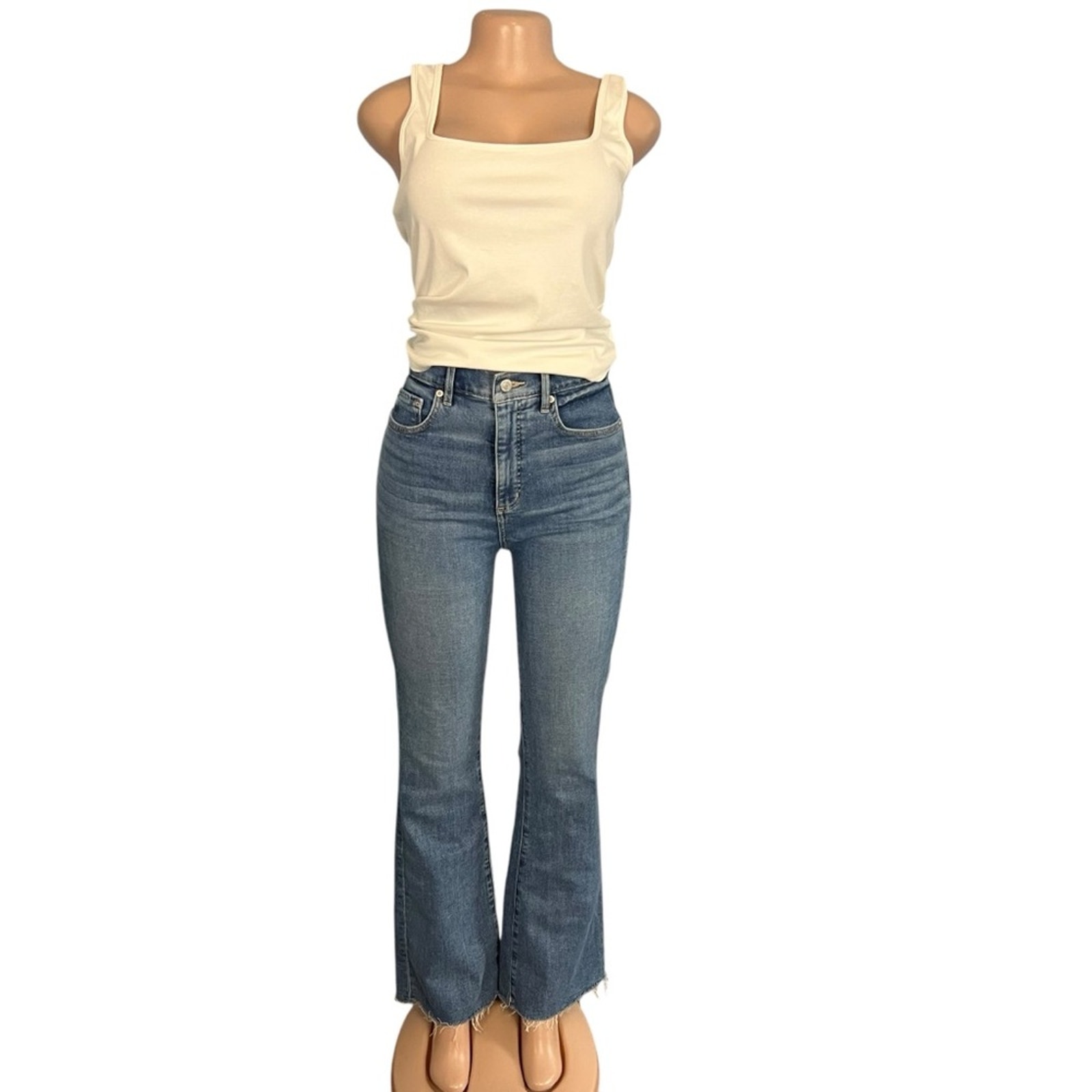 Loft High Rise The Slim Flare Jeans