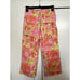 Lilly Pulitzer Vintage White Label Multicolor Mosaic Sun Print Crop Pants Size 2