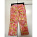Lilly Pulitzer Vintage White Label Multicolor Mosaic Sun Print Crop Pants Size 2