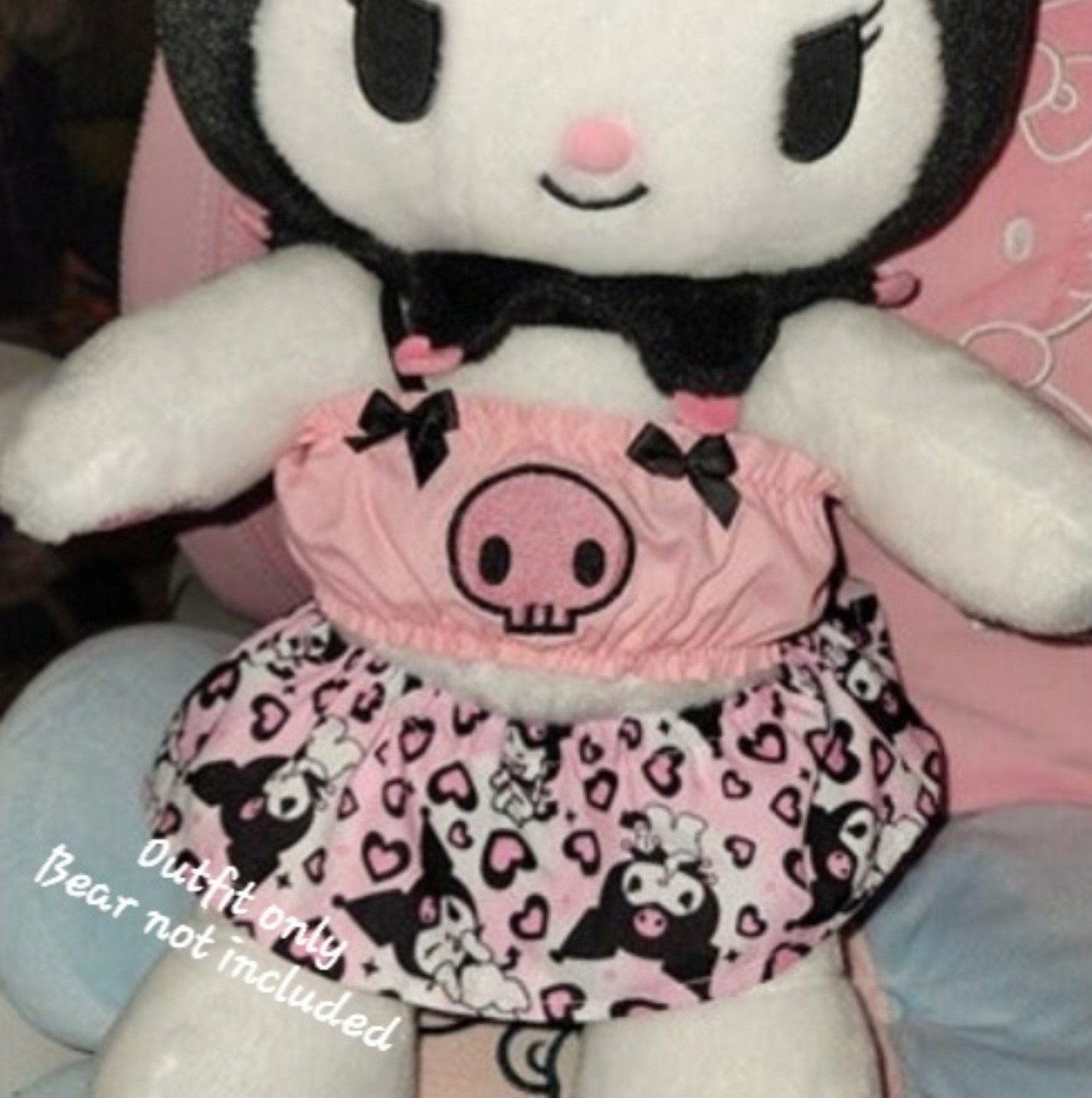 Kuromi Build a Bear Custom Outfit Pink Sanrio Hello Kitty Cinnamoroll Melody
