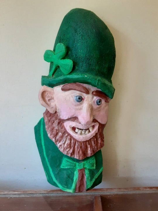 Hand Carved Leprechaun