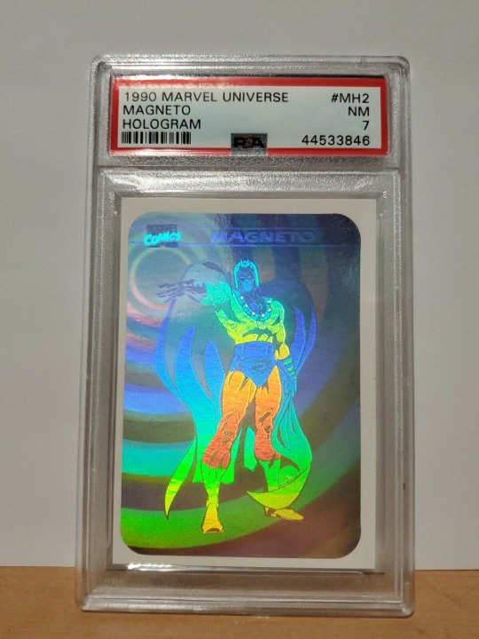 1990 MARVEL MAGNETO HOLOGRAM #MH2 NEAR MINT grail invest PSA 7 LOW POP!! REGRADE