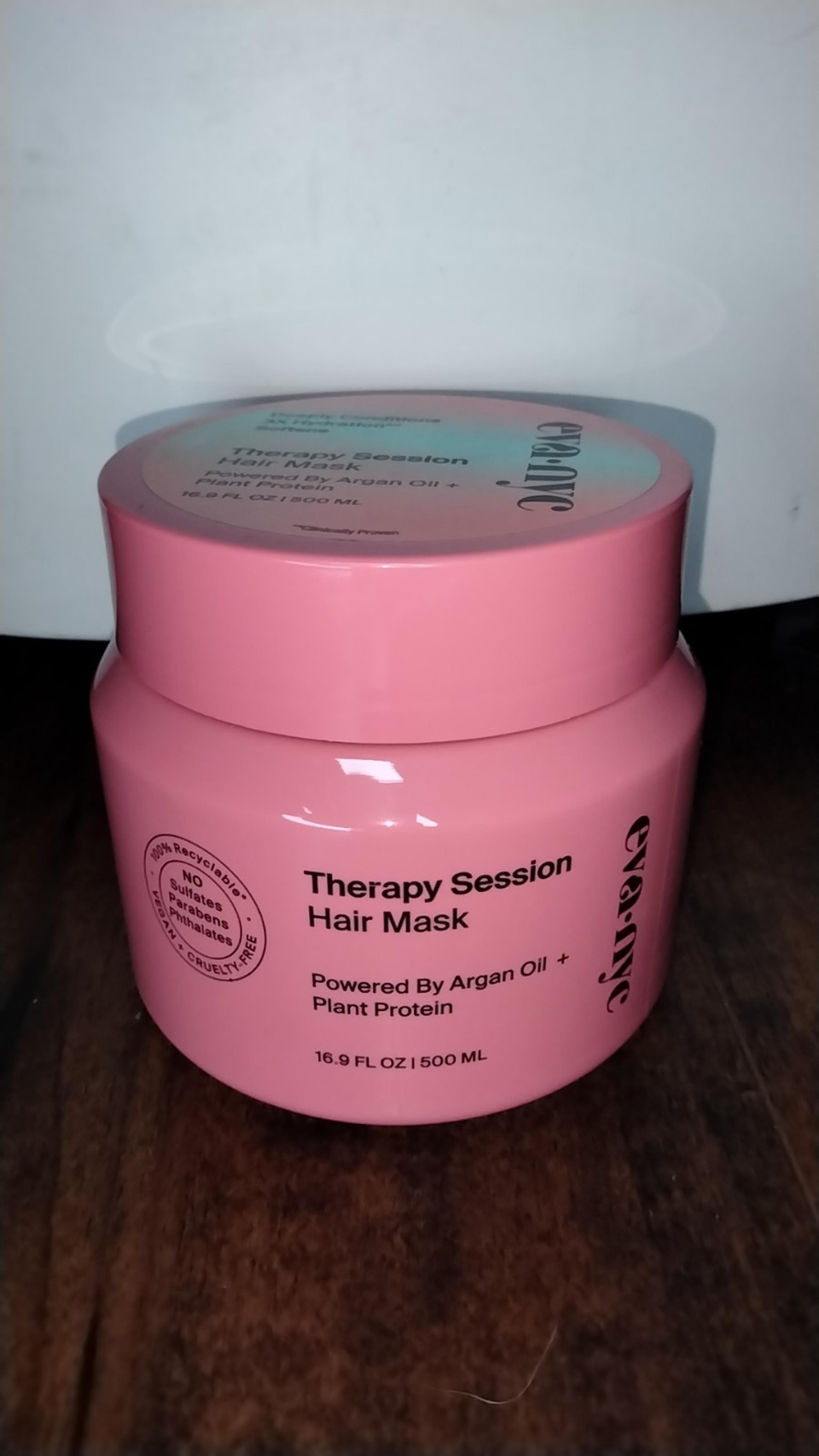 Eva NYC Therapy Session Hair Mask 16.9 fl oz (500 Ml) Plant Protein Argan Oil