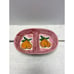 Vintage California Pottery Divided Serving Dish (Pears)