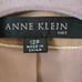 Anne Klein Tan Wool Blend 1/2 Ruffle Collar Peplum One Button Blazer Size 12p
