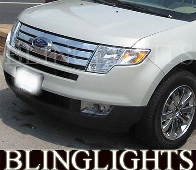WHITE LED HALO FOG LIGHT DRIVING LAMPS KIT for 2007-2010 FORD Edge SE SEL 07 08
