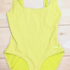 NWT!! Solid & Striped(L), The Annemarie, One-Piece Swimsuit- Chartreuse