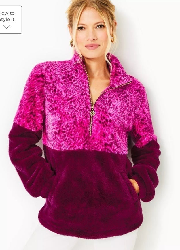 Lilly Pulitzer Sherpa popover NWT