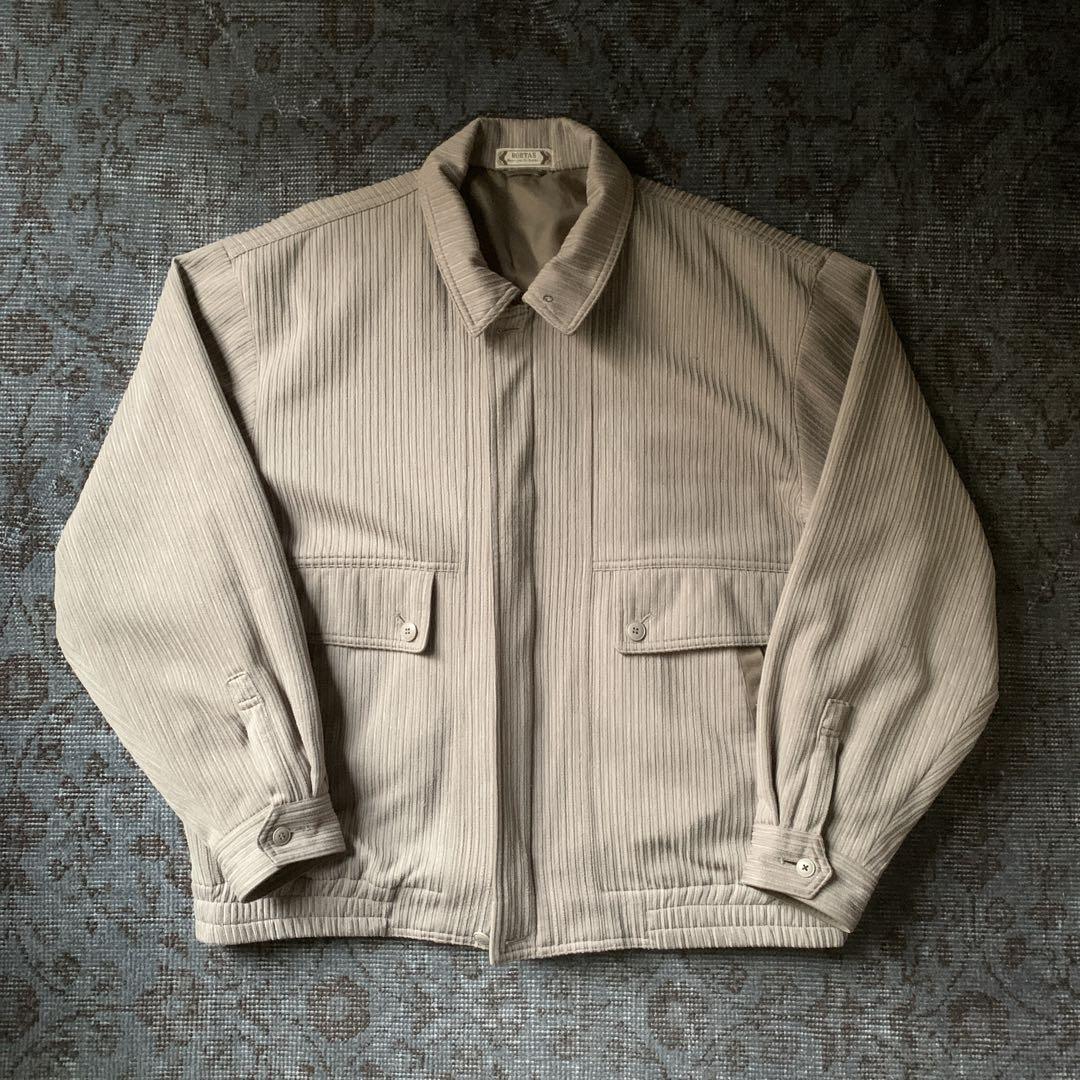 Rare 90s corduroy retro beige vintage jacket
