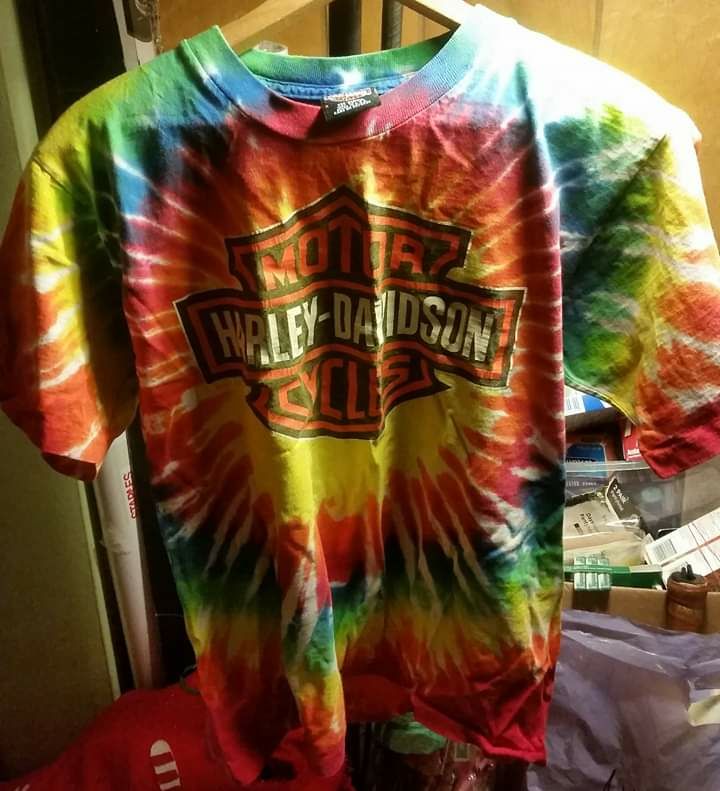 Vintage Harley Davidson TiedyeMenstshirt