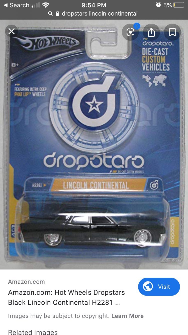 hotwheels dropstars lincoln continental
