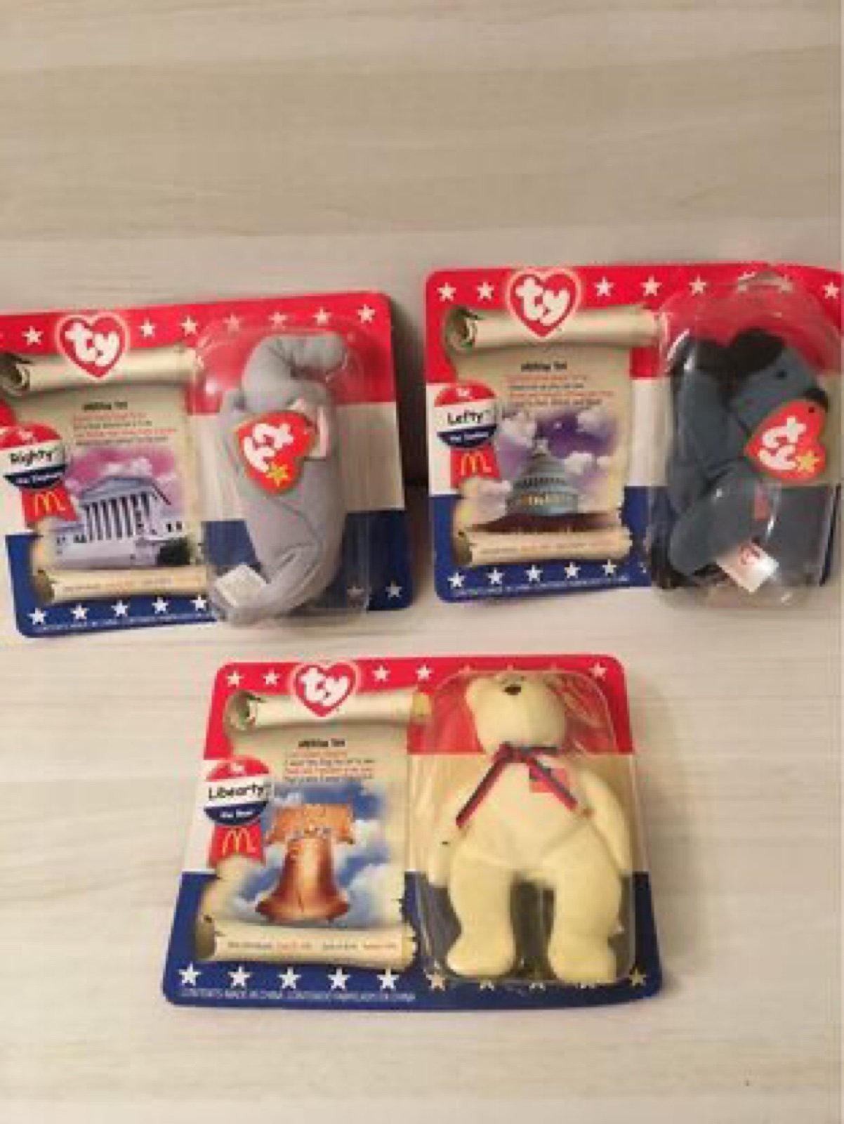 Ty McDonalds Beanie Babies Set of 3