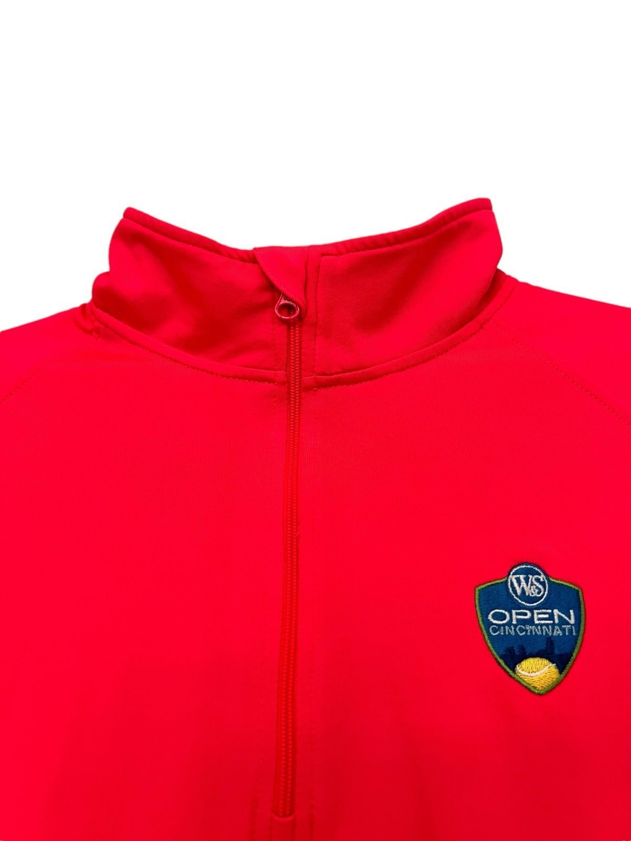 Womens Neon Orange Sport-Tek Athletic Front Zippered Jacket Size M