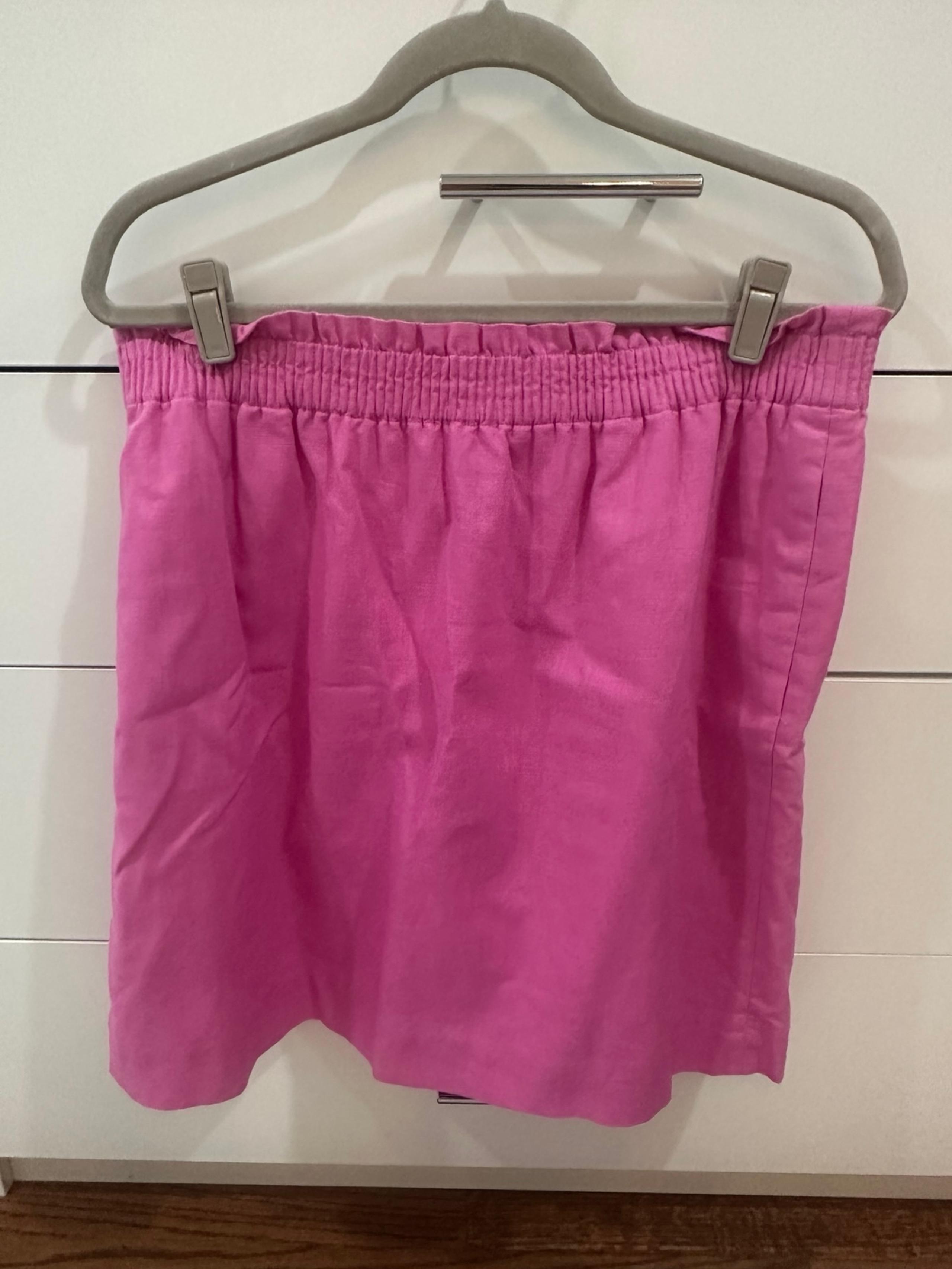 J. Crew Factory Linen Cotton Blend City Skirt Size 14
