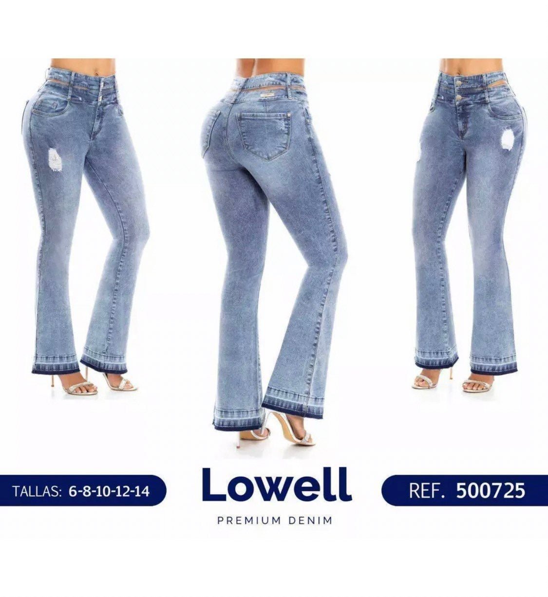 LOWELLS Jeans, Colombian Butt Lifter Tie Dye Boot Cut Jean SIZE 7/8 US