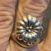 Vintage 1970’s Sterling Huge Poppy Flower Ring 7.90