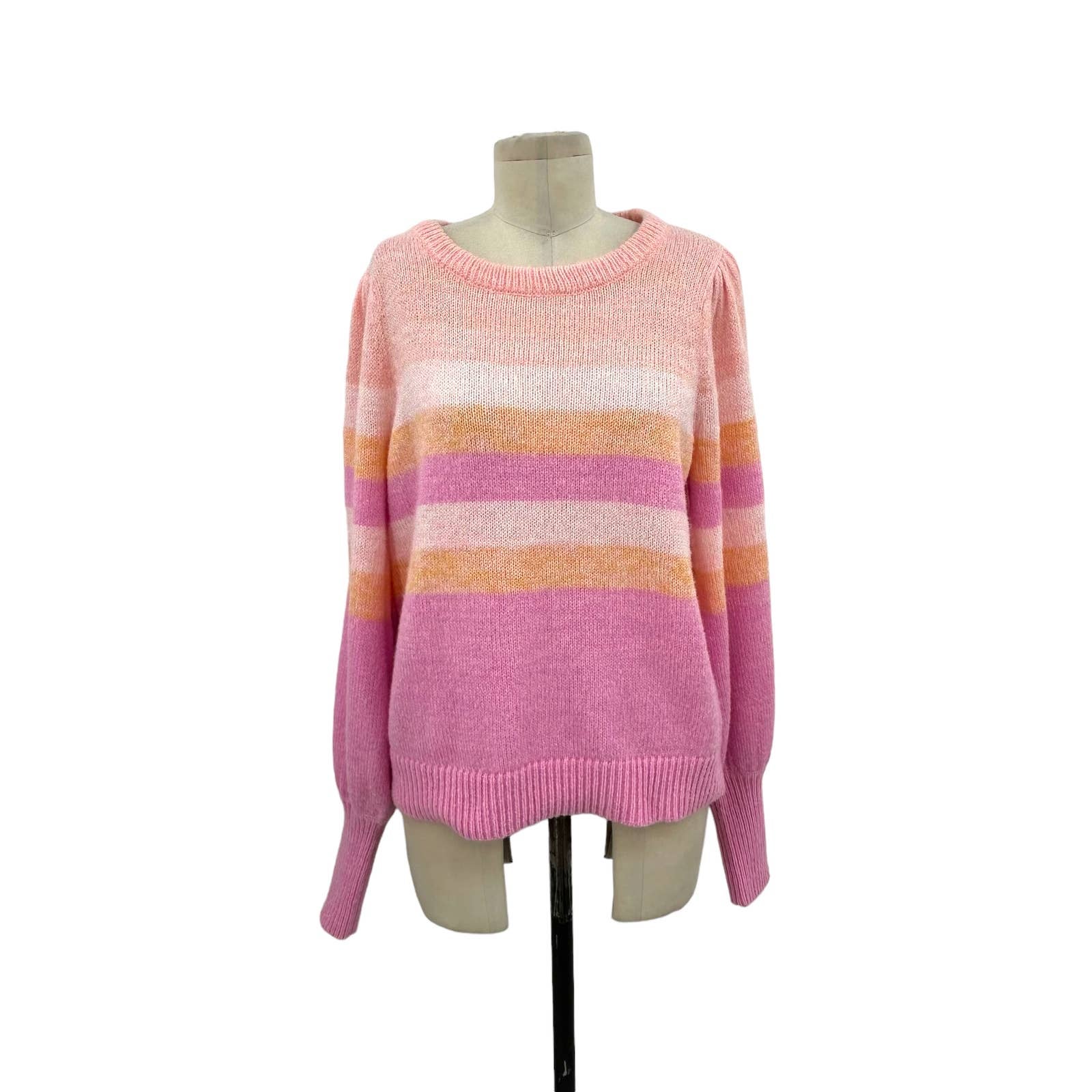 Lilly Pulitzer Ritza Striped Sweater In Lilac Pink Stripe Size Large