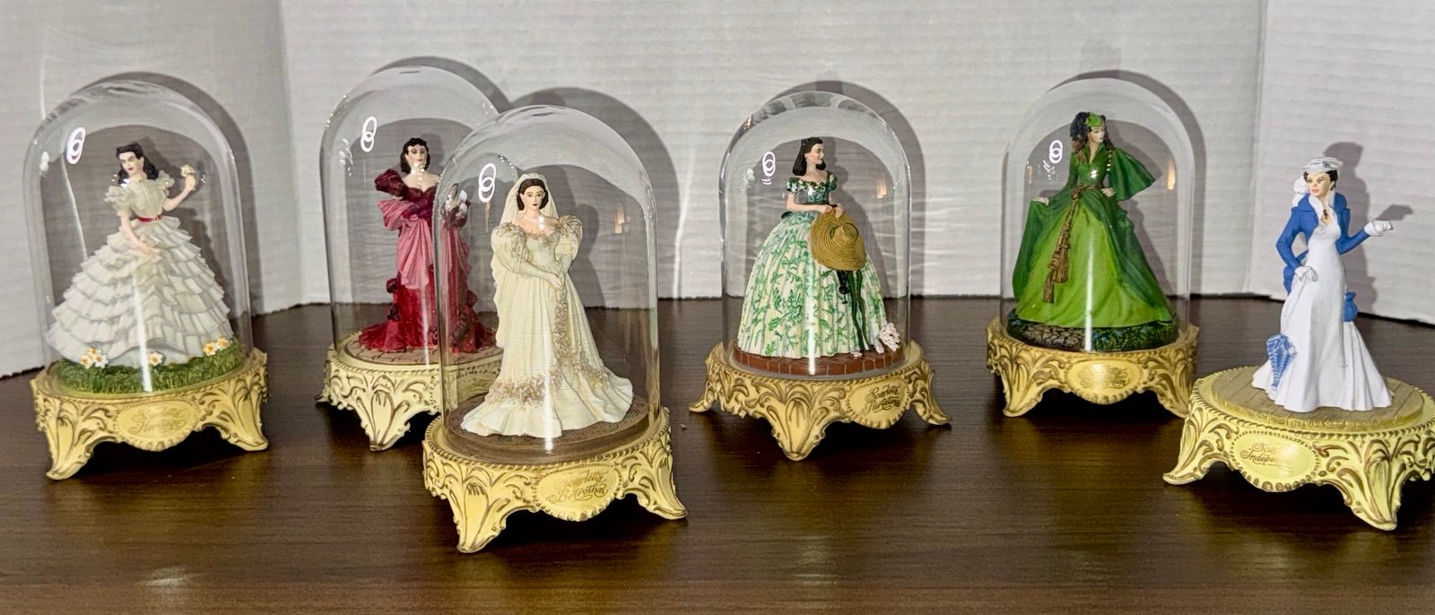 Lot of 6: Scarlett’s 1993 Gone With The Wind Turner - 1 Is Missing Glass Cover