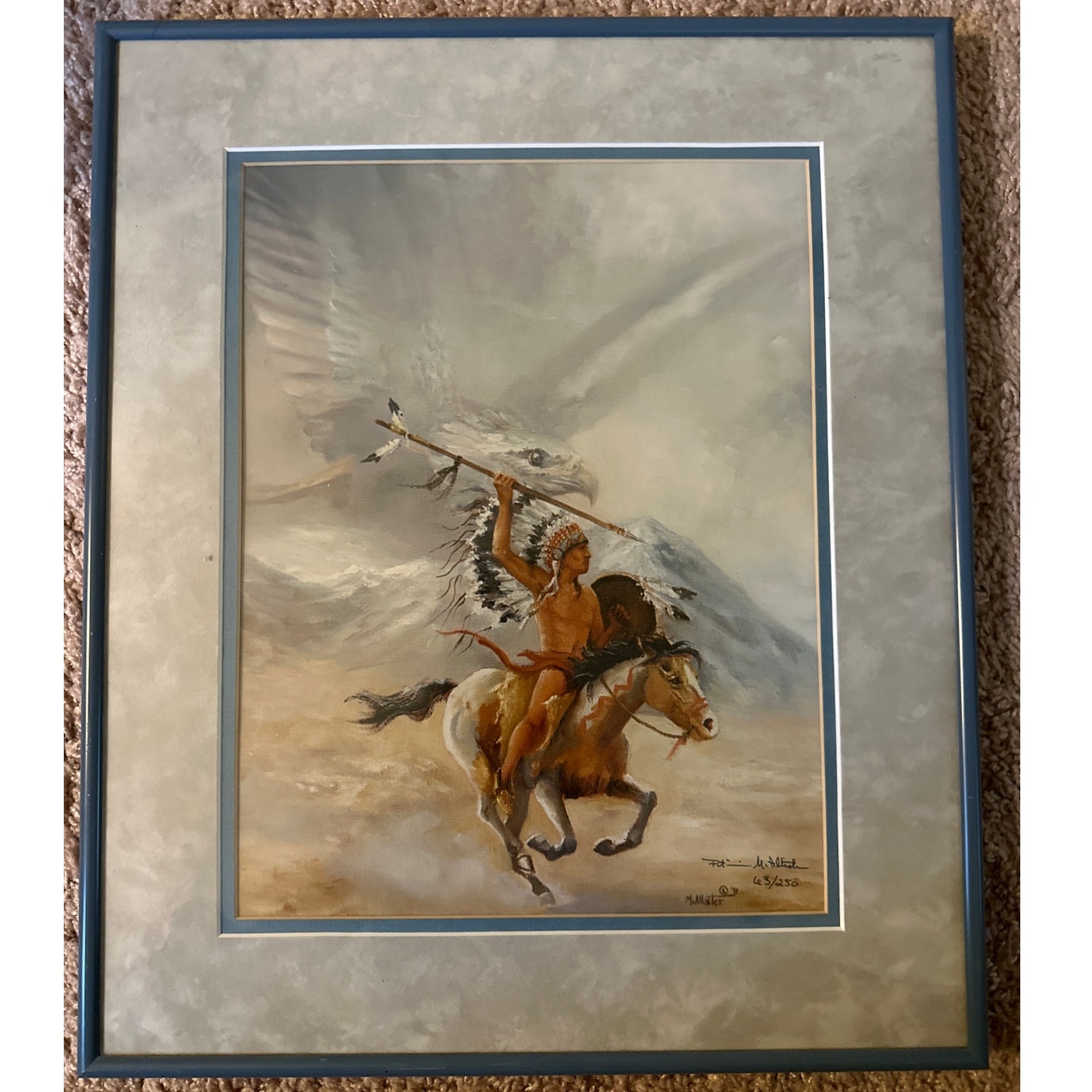 Spirit of the Eagle by Pat McAllister Signed Print 63 of 250