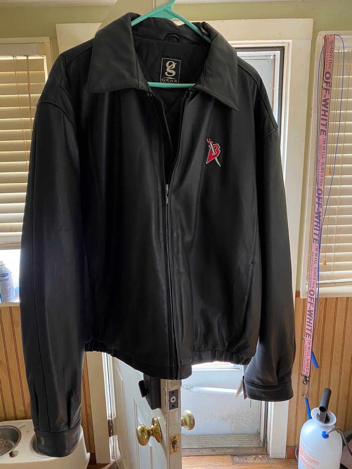 Vintage NHL leather bomber