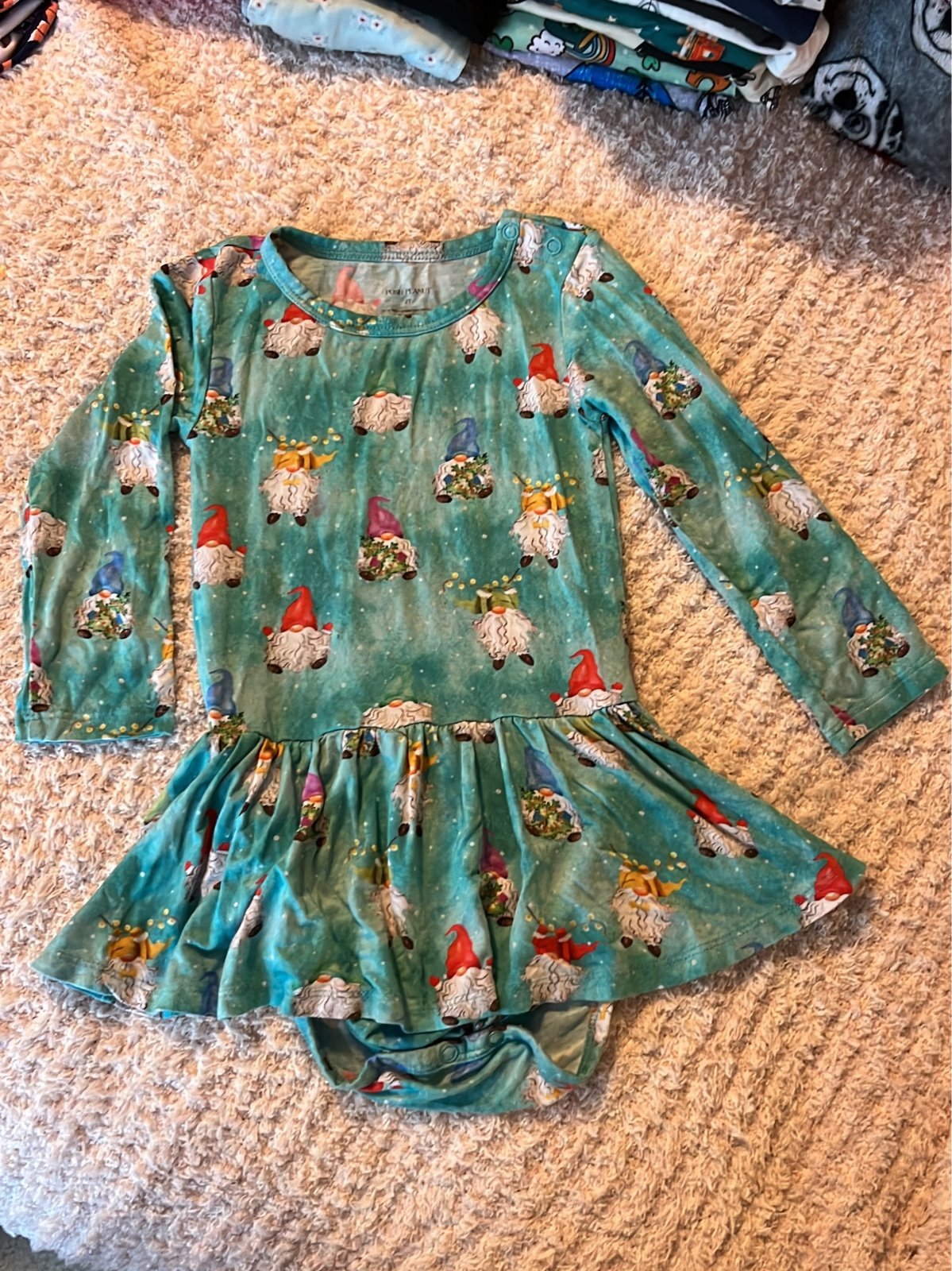 posh peanut gnomey twirl dress