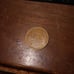 Lincoln wheat penny 1957 D MINT us coin Error B in Liberty filled in BIE