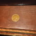 Lincoln wheat penny 1957 D MINT us coin Error B in Liberty filled in BIE
