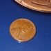 Lincoln wheat penny 1957 D MINT us coin Error B in Liberty filled in BIE