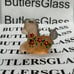 Boyd glass uranium hand painted little luck unicorn