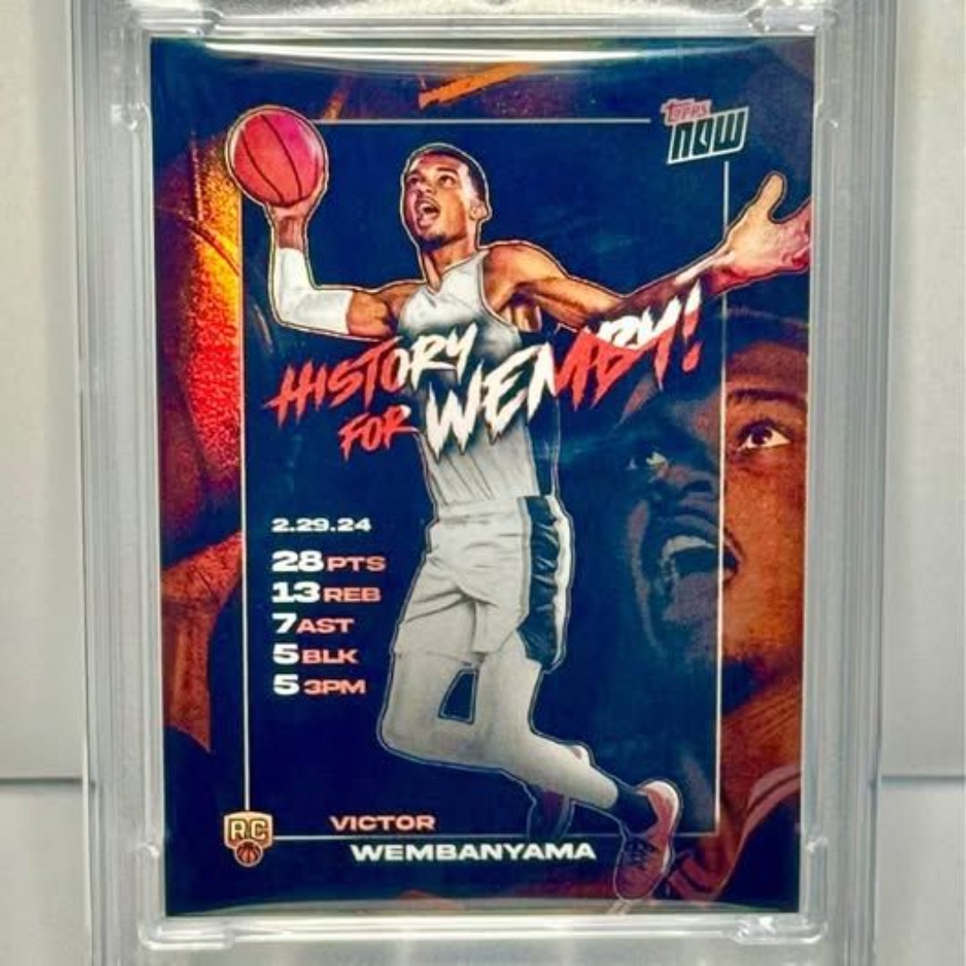 Victor Wembanyama Rookie 2024 Topps Now #VW-3 PSA 10 SPURS