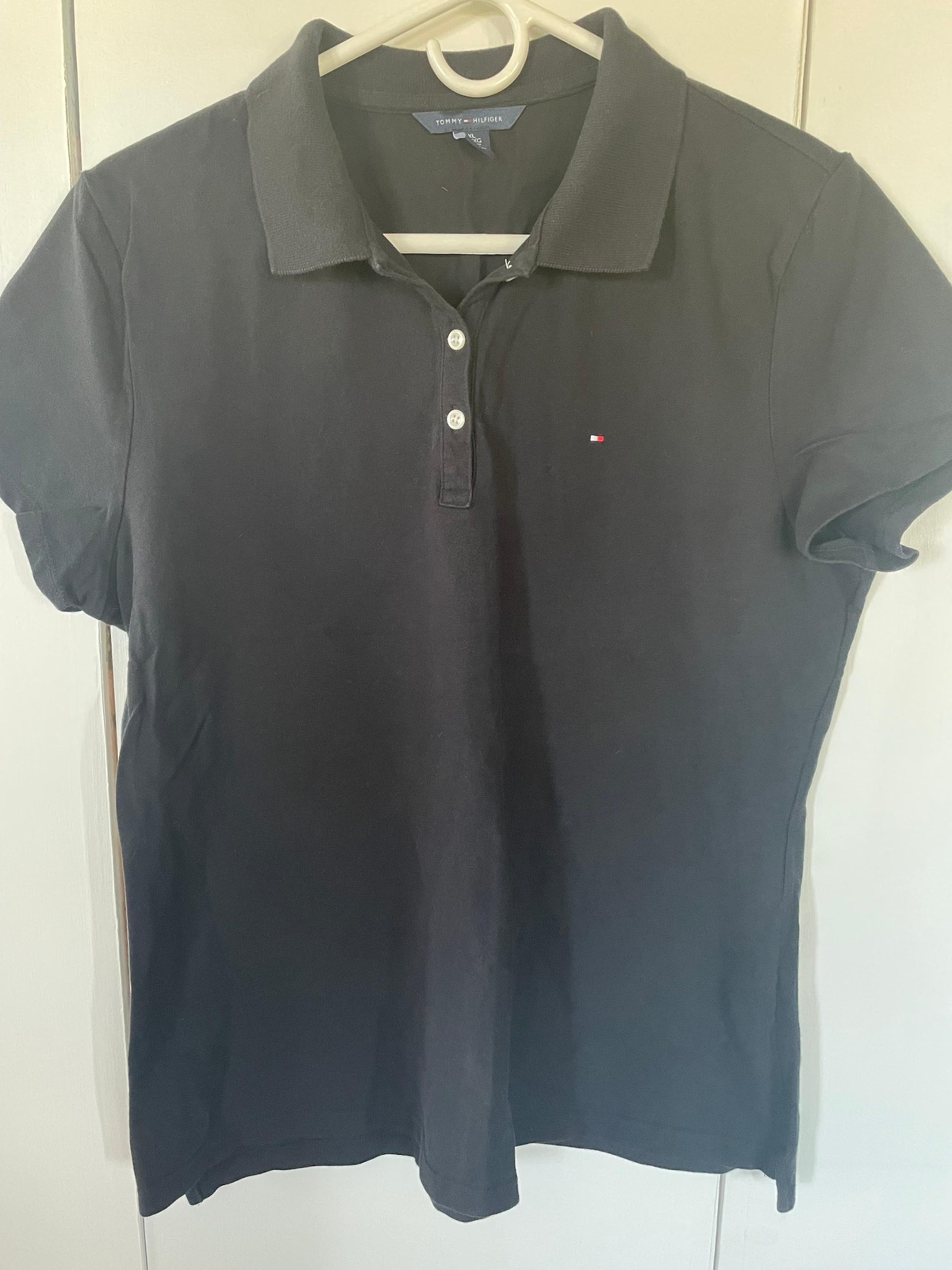 Tommy Hilfiger - Black Womens Polo Shirt